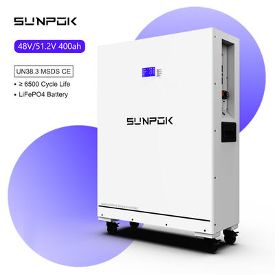 OEM 48V 51.2V 400Ah Solar Battery 20kWh LiFePO4 Household Resident Home Energy Storage Lithium Battery
