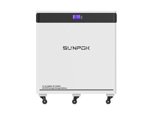 Waterproof Powerwall 30kWh 32kWh Solar Battery 51.2v 600Ah 628Ah Lithium Ion Batteries BMS Solar Battery