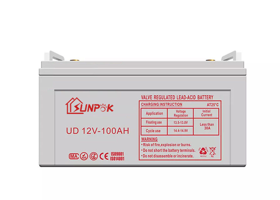 UN38.3 دورة عميقة 12V بطارية جل 100ah 200ah لتخزين الطاقة RV قارب رافعة شوكية كهربائية