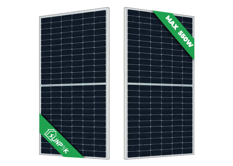450W MBB نصف خلية الألواح الشمسية أحادية الألواح الكهروضوئية لتخزين طاقة النظام الشمسي