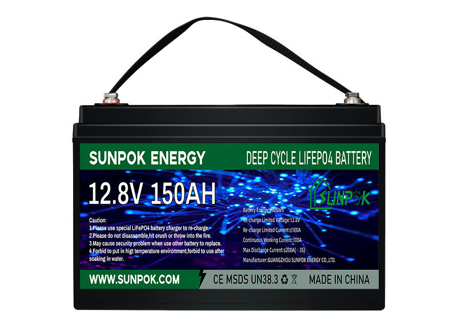 خفيفة الوزن LiFePo4 12V 100Ah بطارية ليثيوم دورة عميقة ل RV مع وحدة بلوتوث