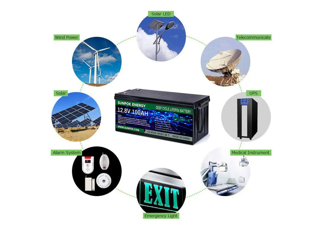 دورة عميقة أطول عمرًا آمنًا 24v 48v 100ah عربة الجولف Lifepo4 بطارية ليثيوم أيون