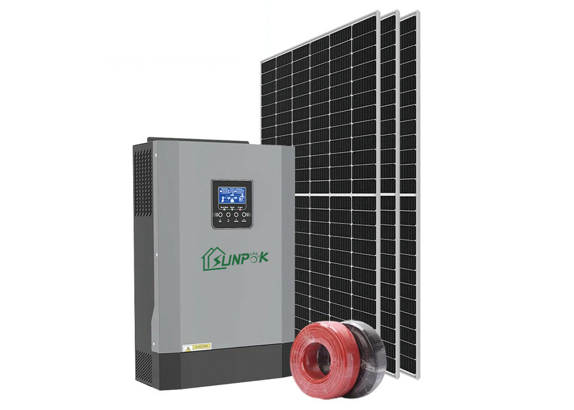 شاشة LCD موجة جيبية نقية خارج الشبكة العاكس 48v 6kva 6000es مع مفتاح التحويل