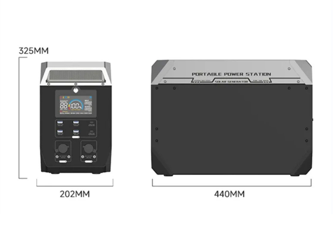 32V ليثيوم محطة طاقة محمولة التخييم في الهواء الطلق 500w 2000W مولد للطاقة الشمسية