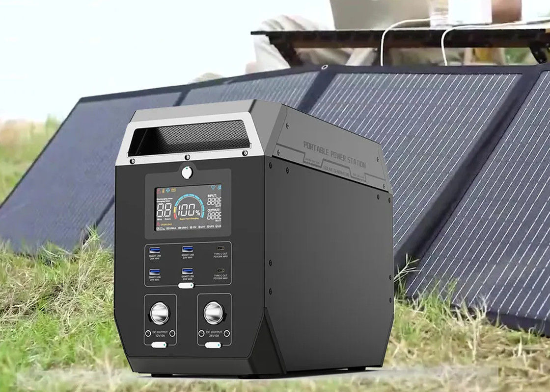 32V ليثيوم محطة طاقة محمولة التخييم في الهواء الطلق 500w 2000W مولد للطاقة الشمسية