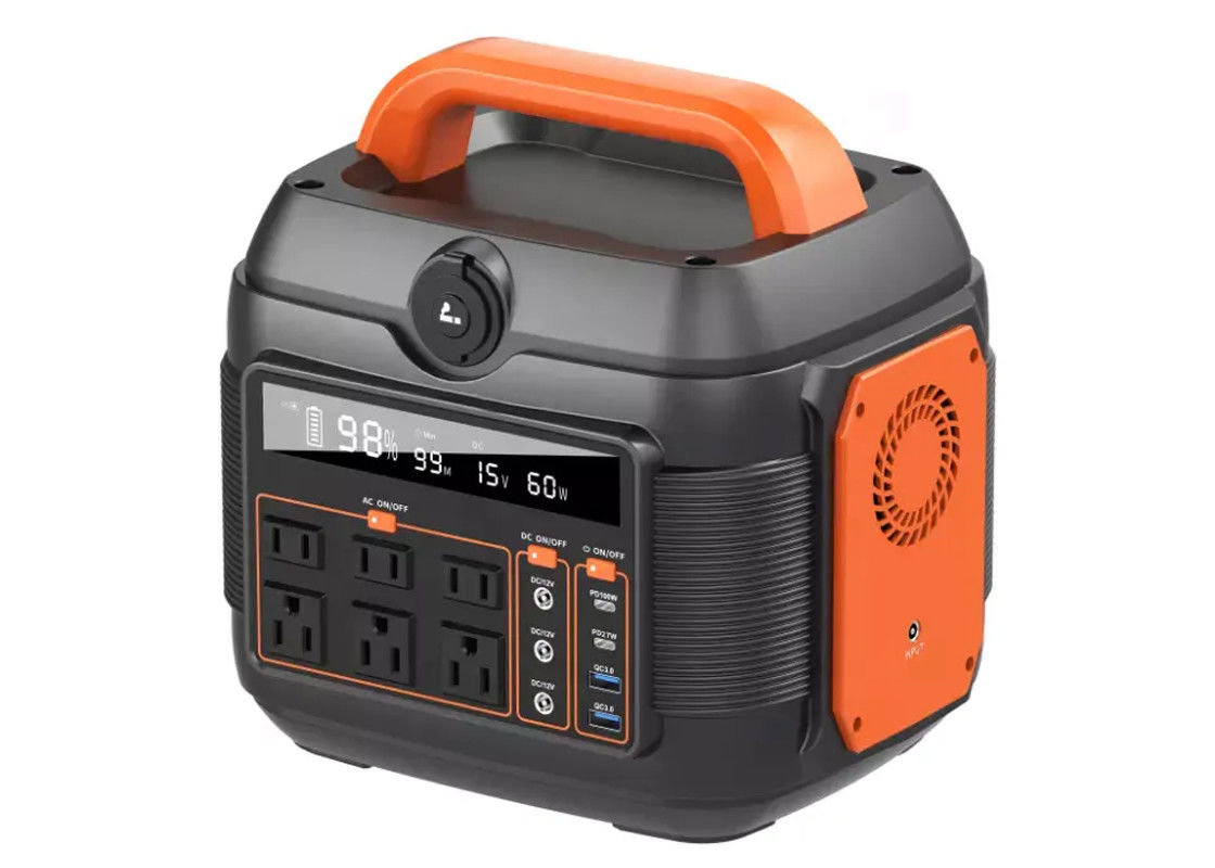 600w ليثيوم تيار متردد تيار مستمر الناتج مولد الطاقة الشمسية المحمولة في الهواء الطلق التخييم الطاقة