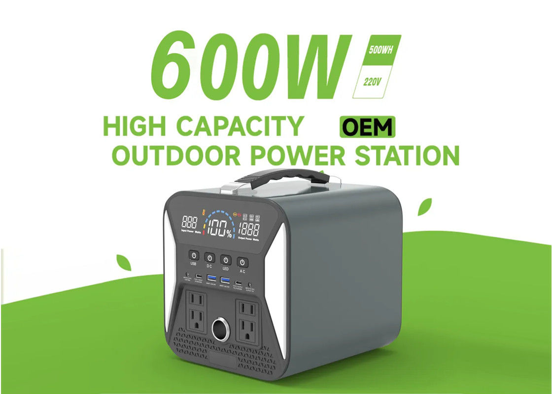 1000W Usb Type C Dc Ac 600w ليثيوم محطة طاقة محمولة ماس كهربائى