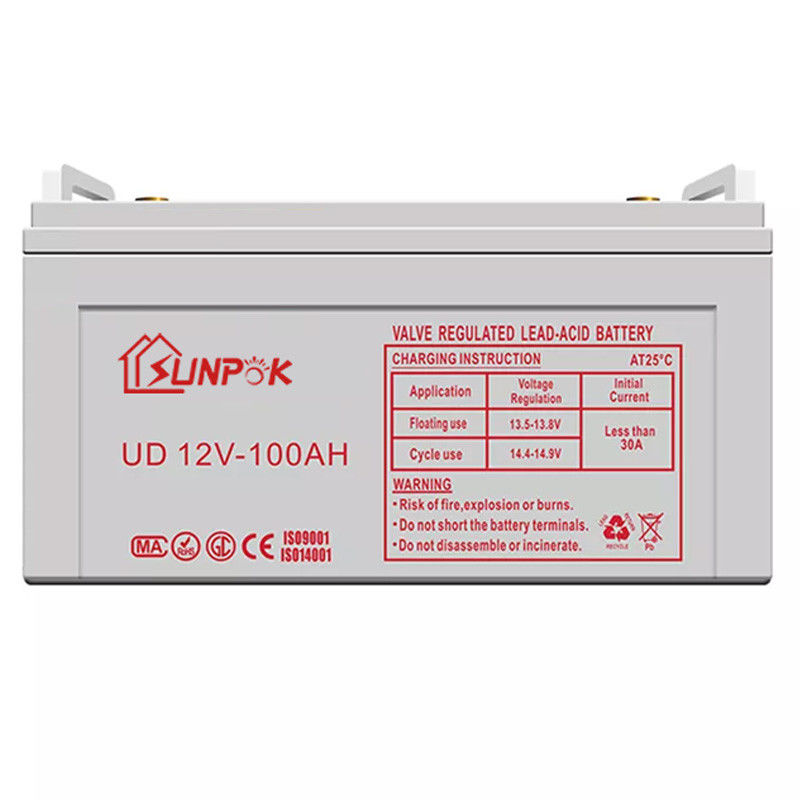 Sunpok 12v هلام بطارية دورة عميقة 50ah 100ah 120ah 150ah 200ah 300ah الشمسية دورة عميقة
