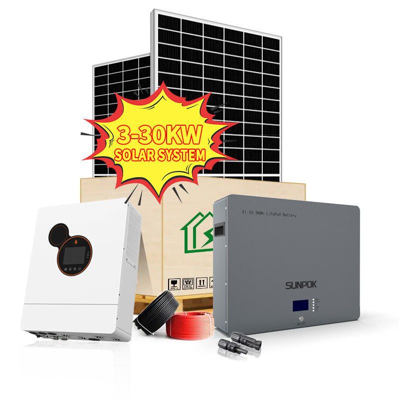 ODM LCD Display مجموعة النظام الشمسي الهجين على نظام الطاقة الهجين خارج الشبكة