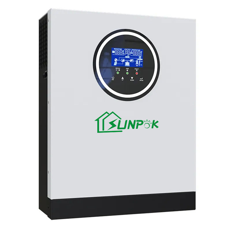Sunpok 5kw 6kw 7kw On Grid Off Grid Solar Inverter Home Use الهجين خارج الشبكة العاكس