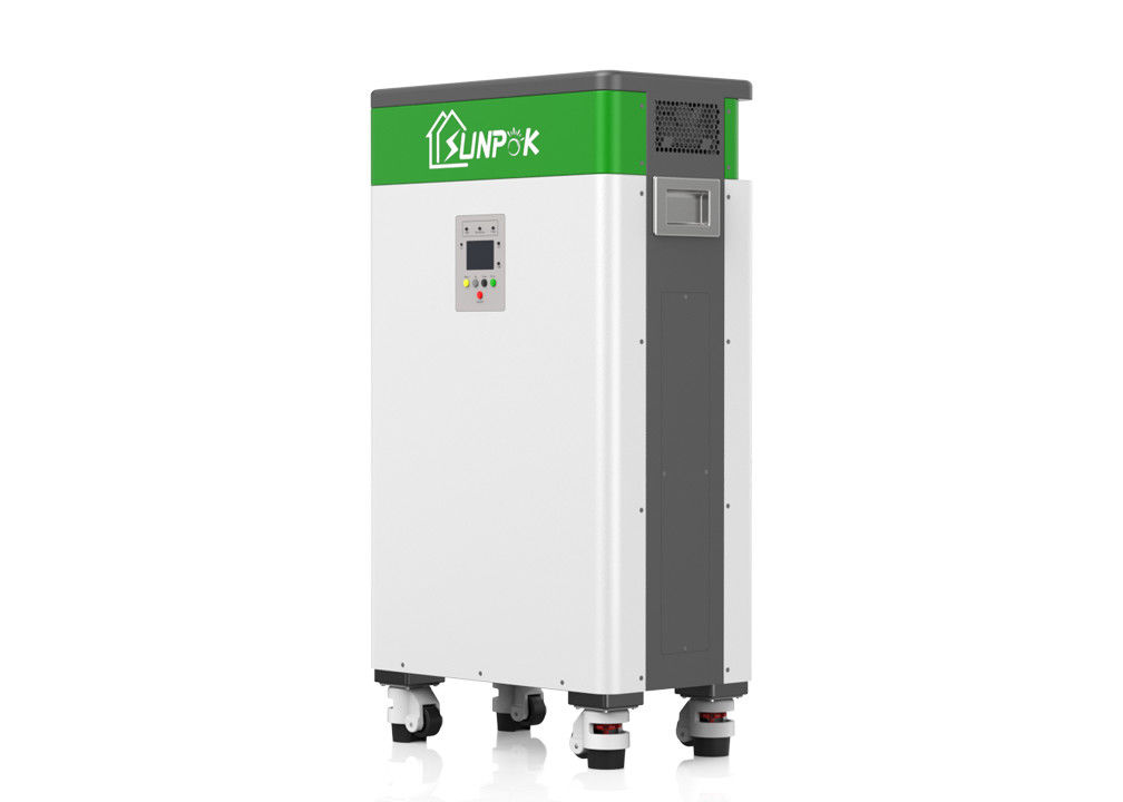 شاشة LCD الكل في واحد نظام البطارية الشمسية ESS 5kW 10.24kWh LiFePO4 نظام تخزين البطارية الشمسية