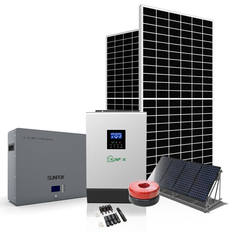 نظام تخزين بطارية الطاقة الشمسية MSDS 3kw 5kw 6kw 8kw 10kw 24v خارج الشبكة الشمسية