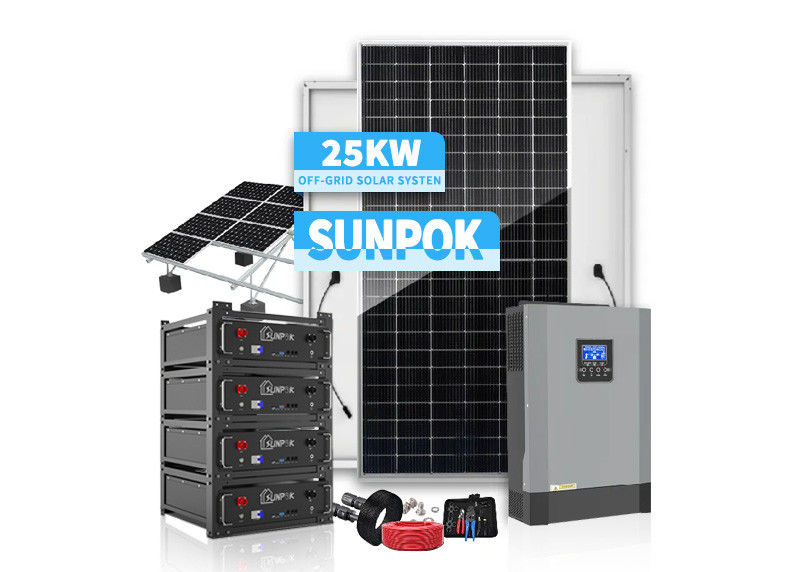 أنظمة Pv الأرضية الشمسية خارج الشبكة 48V 200ah 300ah 1000W 3000W أنظمة تركيب Pv الشمسية