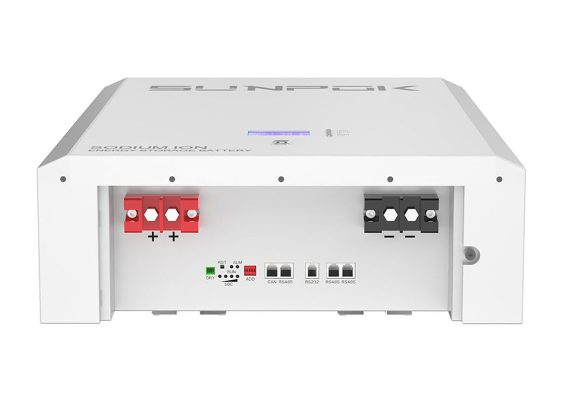 بطارية اليونات الصوديومية ذات السعة العالية مع 48V/51.2V 100AH 200AH الجهد الاسمي