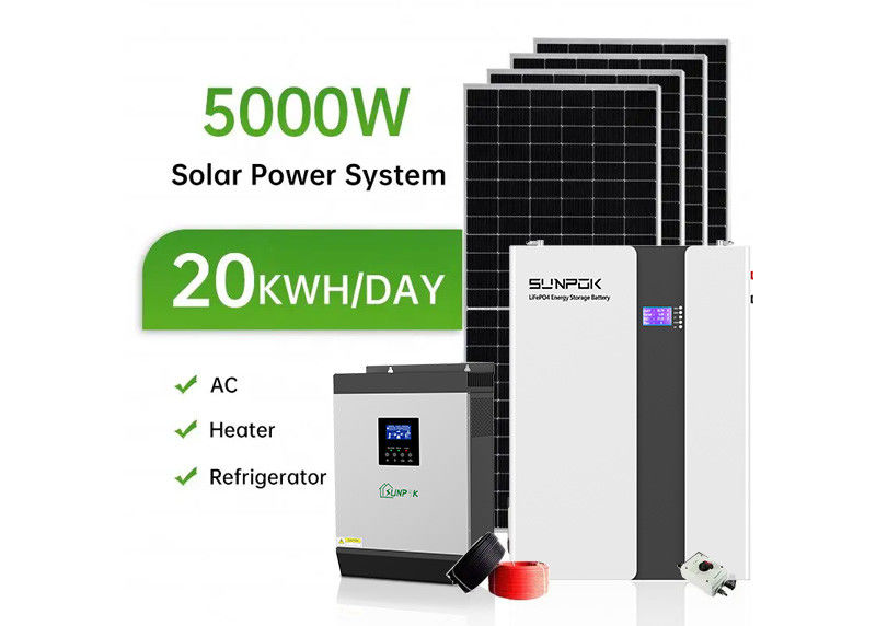 مصنع بيع بالجملة 10kw نظام الطاقة الشمسية 3kw 5kw 10kw 20kw 30kw 50kw 100kw نظام الطاقة الشمسية الهجين