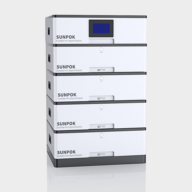 نظام تخزين الطاقة الشمسية نظام الطاقة المكدس بطارية Lifepo4 48v 51.2v 400ah 20kwh