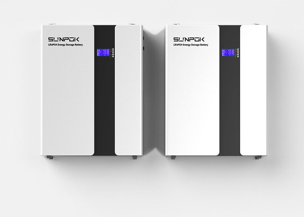 سهل التثبيت بطارية لايفبو4 الجدار 48v 200ah مع علبة Rs485 منفذ 9.6kwh 10.2kwh 15kwh