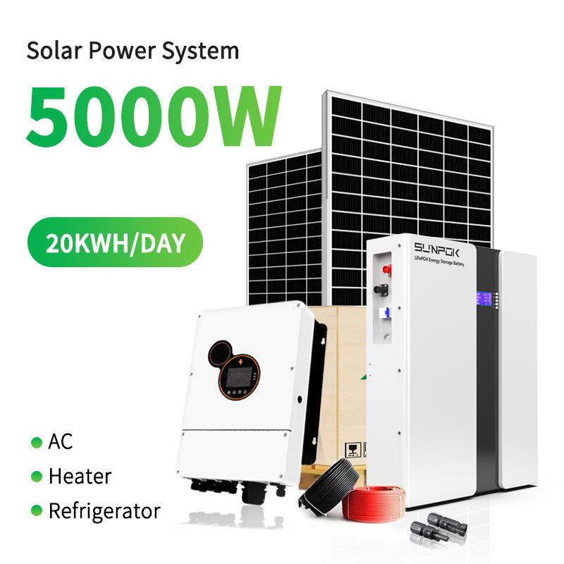 نظام الطاقة الشمسية خارج الشبكة 5KW 10KW 20KW المنزل الصناعي التجاري للبيع نظام الطاقة الشمسية