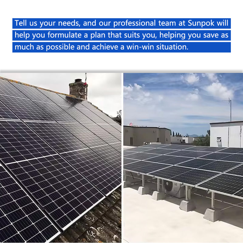 نظام الطاقة الشمسية العاكس الهجين 10kw 50kw 500kw بطارية ليثيوم أيون