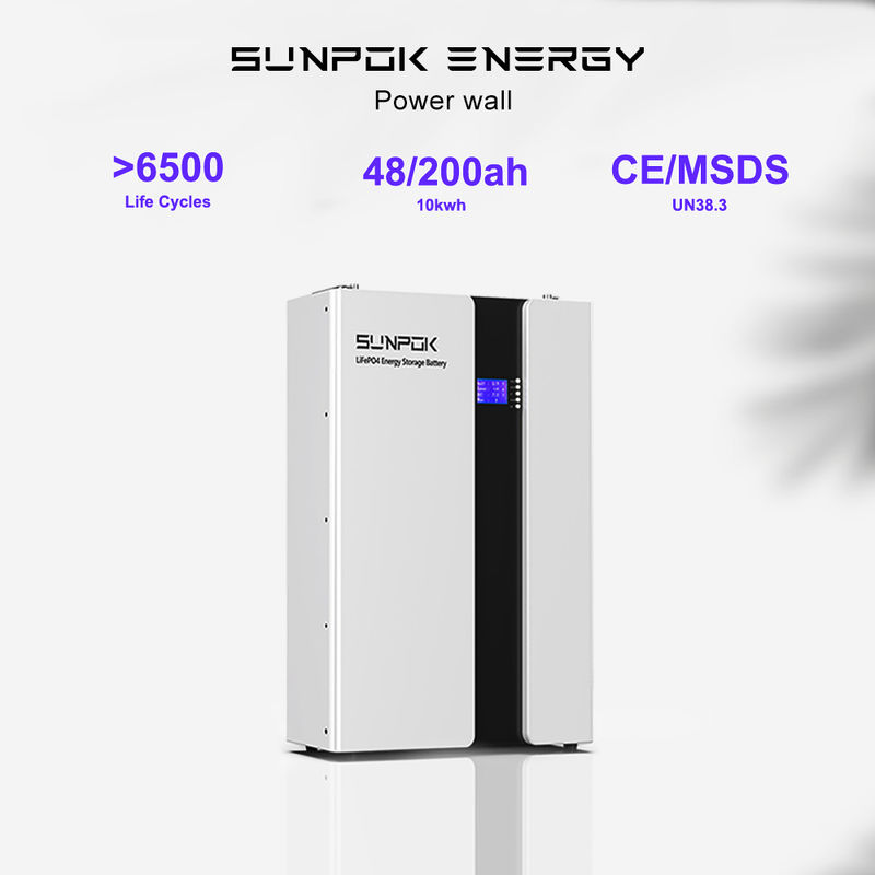بطارية تخزين الطاقة الشمسية فائقة القيمة بطاريات ليثيوم أيون 48V 100Ah 200Ah Powerwall Lifepo4