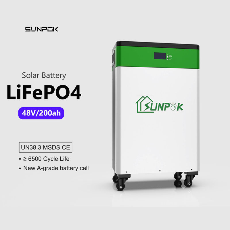 دورة عميقة LiFePO4 شمسية بطارية ليثيوم أيون 10kwh 48v 200ah نظام الطاقة الشمسية المنزلية