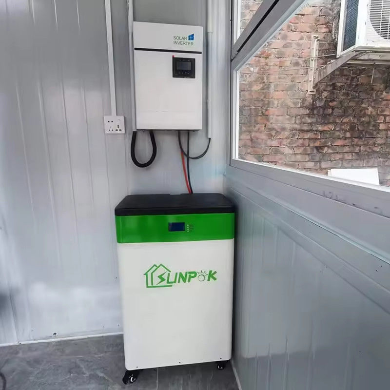 دورة عميقة LiFePO4 شمسية بطارية ليثيوم أيون 10kwh 48v 200ah نظام الطاقة الشمسية المنزلية