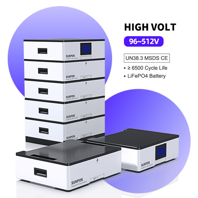 بطارية الليثيوم أيونية متواصلة عالية الجهد 51.2v 400AH 20KWH بطارية متكاملة لتخزين الطاقة المنزلية