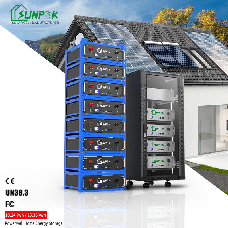 بطارية رفية أنظمة تخزين الطاقة المنزلية بطارية Lifepo4 مع Bluetooth 48V 200AH 10kwh