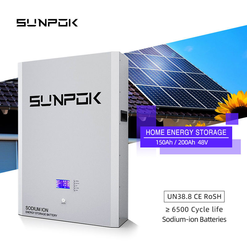 48v 51.2v 200Ah 48 51.2v فولت 10kwh 20kwh Na بطاريات أيون الصوديوم الجدارية المثبتة في المنزل بطارية تخزين الطاقة الشمسية