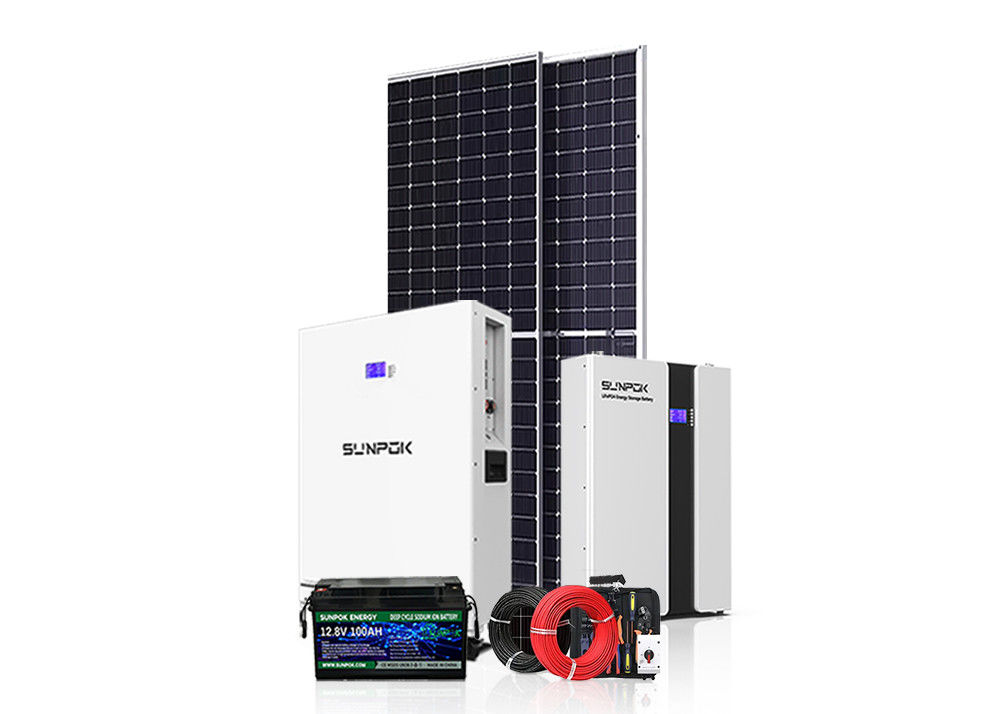 نظام الطاقة الهجينة على الشبكة خارج الشبكة 3kw 15kw 30kw 50kw نظام الطاقة الشمسية
