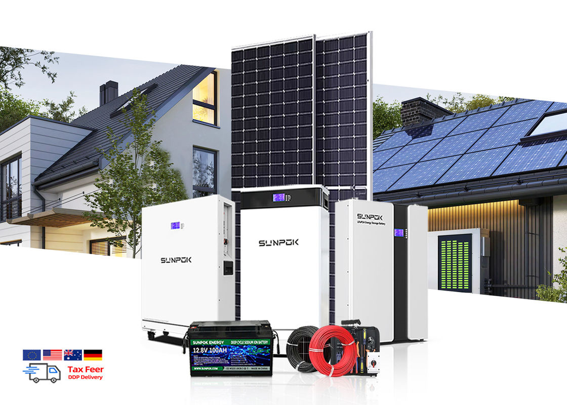 نظام الطاقة الشمسية الكامل 5kv 15kw الصناعة نظام الطاقة التخزين الطاقة الشمسية خارج الشبكة