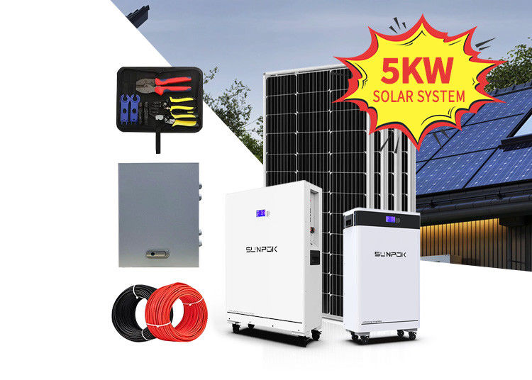 النظام الشمسي 8kw 10kw 12kw 15kw مجموعة الألواح الشمسية مع بطارية الليثيوم والعاكس