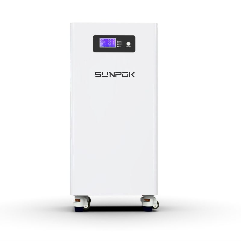 نظام الطاقة الشمسية المنزل 15kwh بطارية الليثيوم 48V 300Ah مع عجلات 51.2v 15kwh 30kwh بطاريات لتخزين الطاقة الليثيوم للمنزل