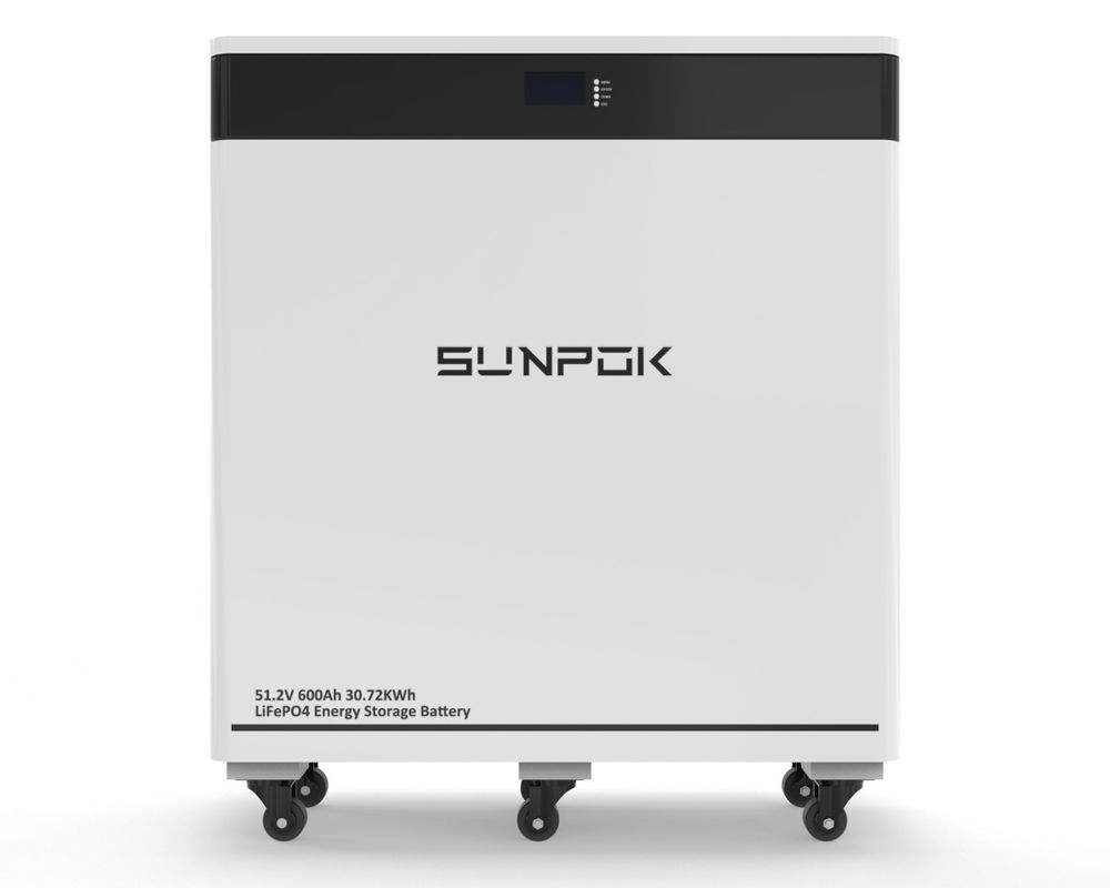 2025 الطابق نوع 30kwh Lifepo4 بطارية 51.2v 600Ah تخزين الطاقة بطارية الليثيوم مع WIFI و Bluetooth