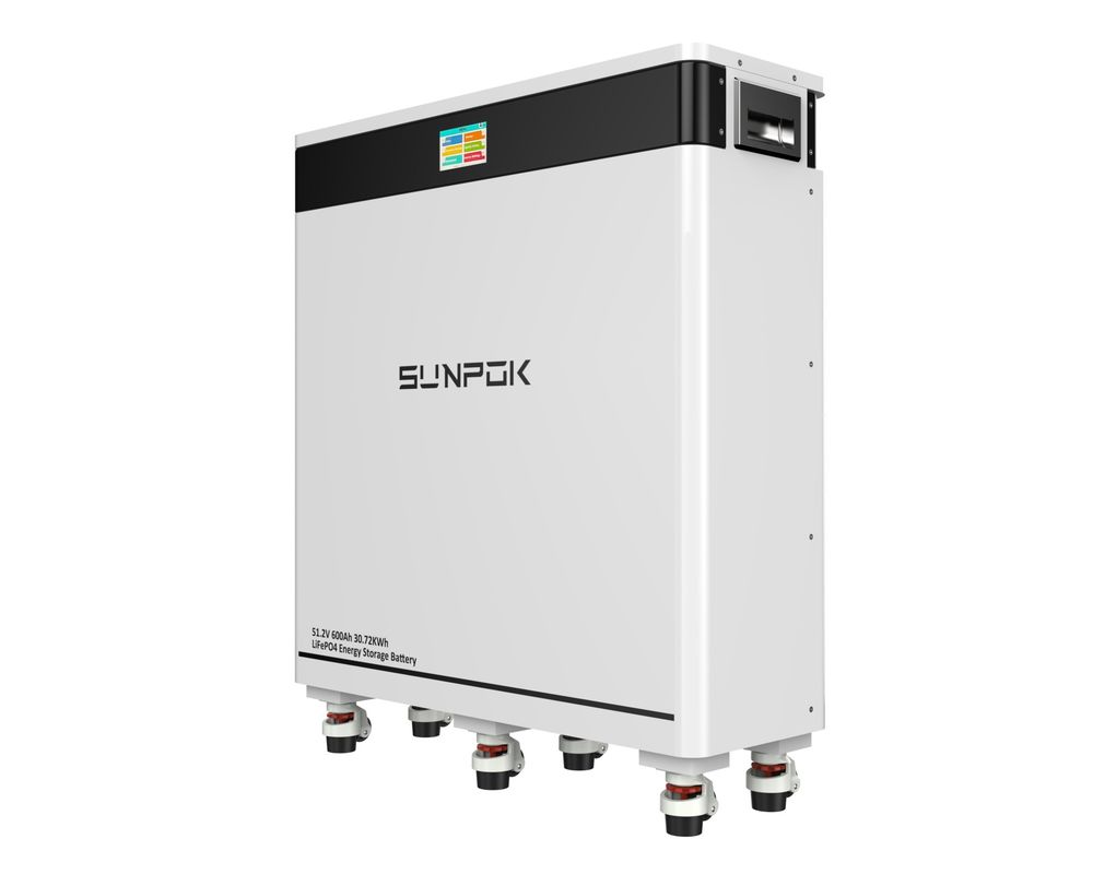جديد 51.2V 600Ah 30KWh 8000 دورة الهاتف المحمول Lifepo4 بطارية الليثيوم الشمسية الأرضية نظام تخزين الطاقة المنزلي