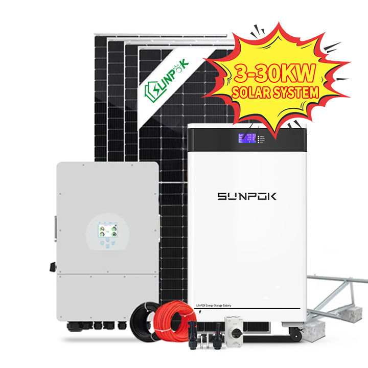 5kw 10kw 20kw 50kw off Grid Wholesale Price Complete Solar Energy System Solar Pv Mounting Photovoltaic Panels Solar System