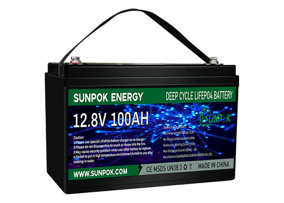 Lightweight 100A 12 Volt Deep Cycle Lithium Battery For Energy Storage