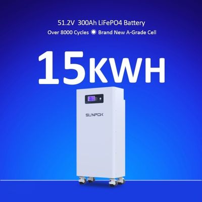 48V 51.2V 15kwh 16kwh Lithium Ion Battery Housing Packs 314Ah 280Ah Lifepo4 Cell Vertical Solar Home Energy Storage