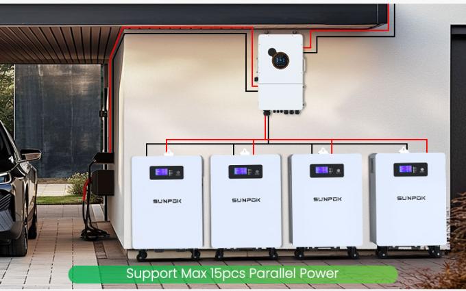 سكني 25.6 فولت 300Ah 7kwh 5Kw بطارية تخزين الطاقة بطارية الليثيوم بطارية الطاقة الحائط 300Ah بطارية Lifepo4 2